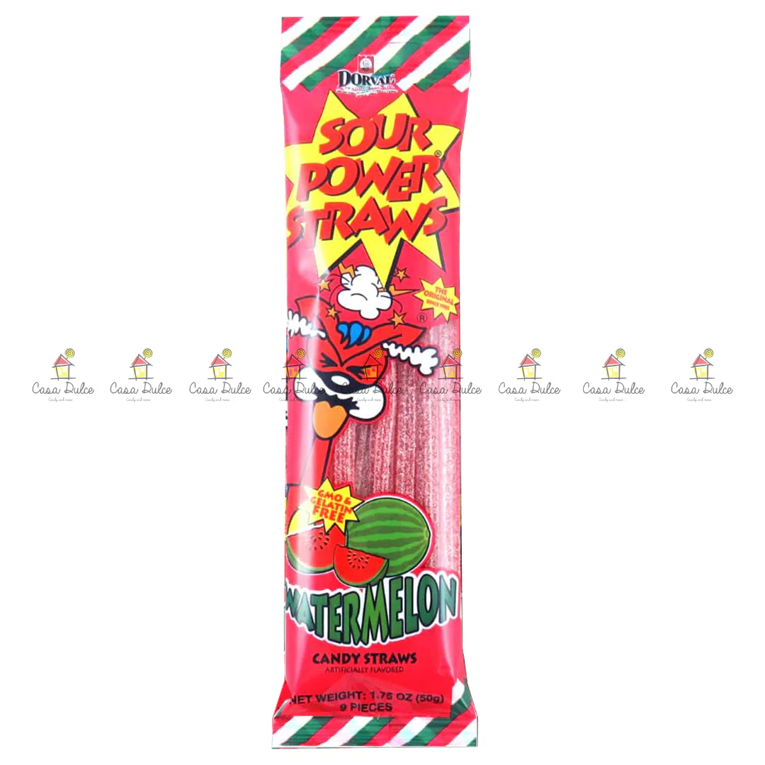 Sour Power - Straws Watermelon PKG 12/24 - Image 2