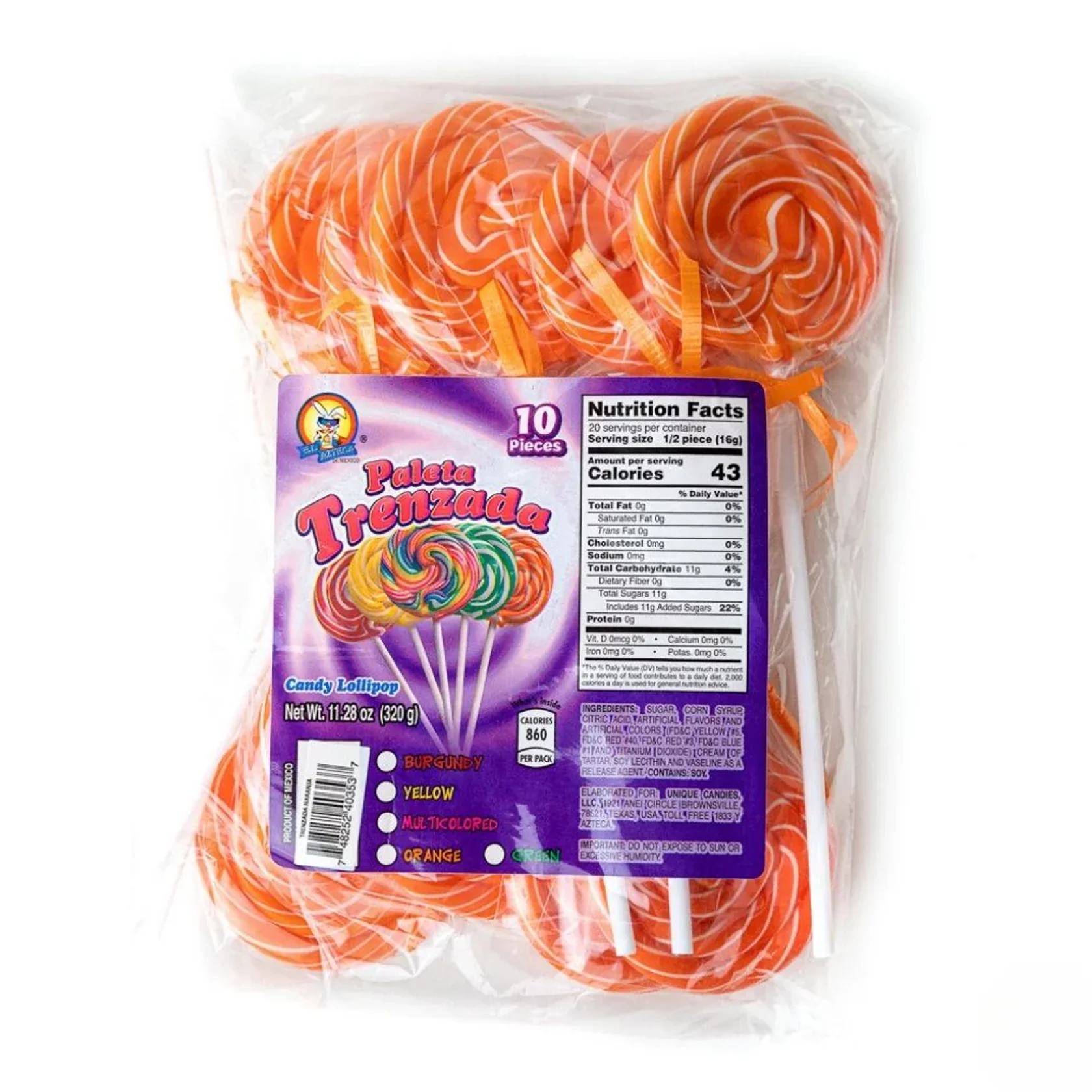 Azteca - Trenzada Naranja