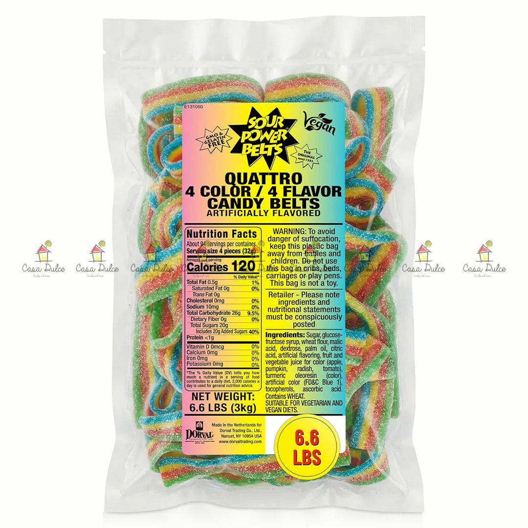 Sour Power - Bulk Belts Quattro 6.6Lbs